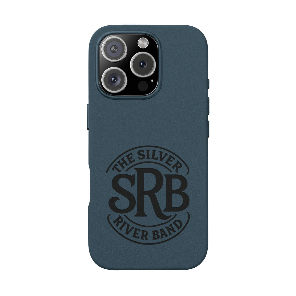 Leather Phone Case — 'SRB' Logo Embossed Protective Cover