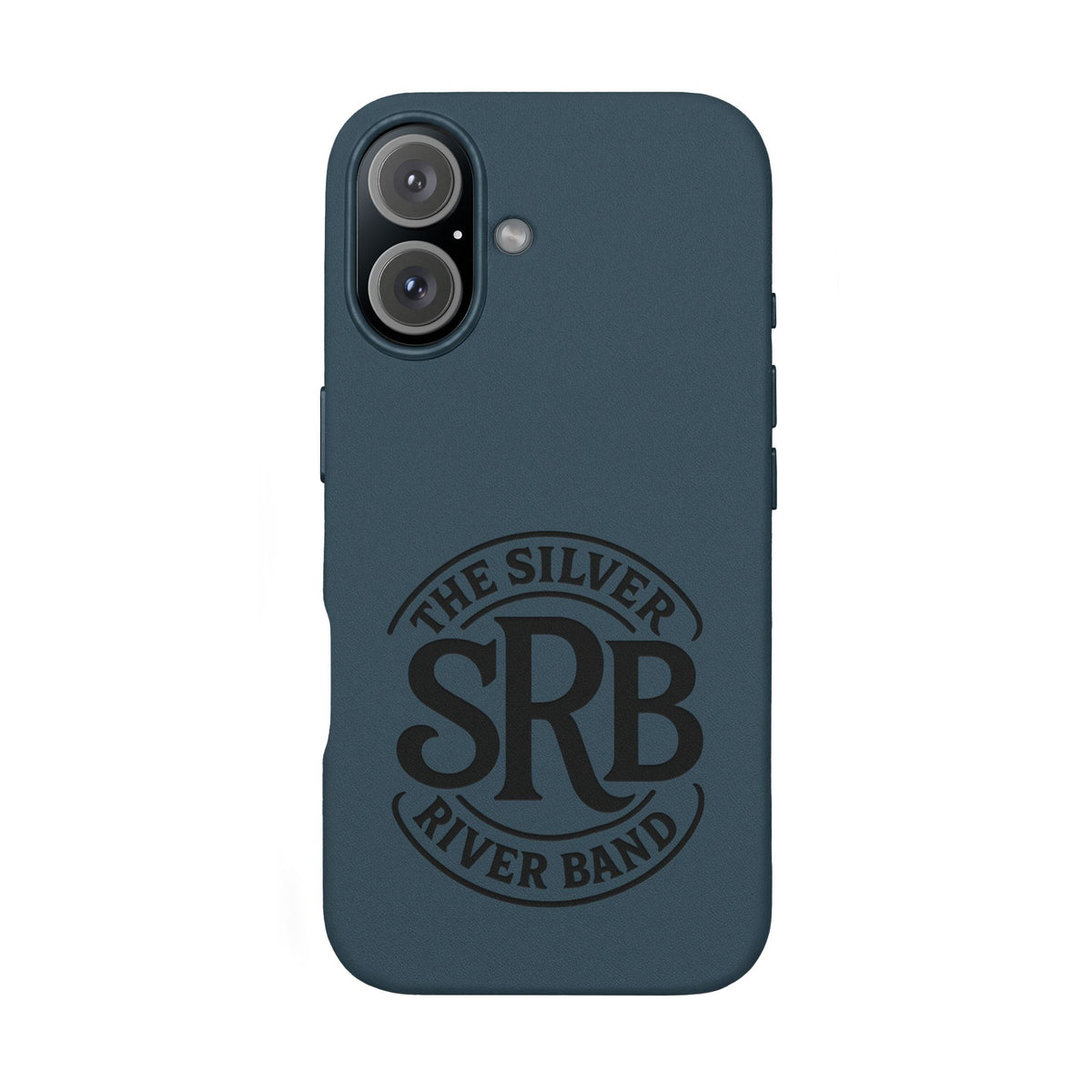 Leather Phone Case — 'SRB' Logo Embossed Protective Cover
