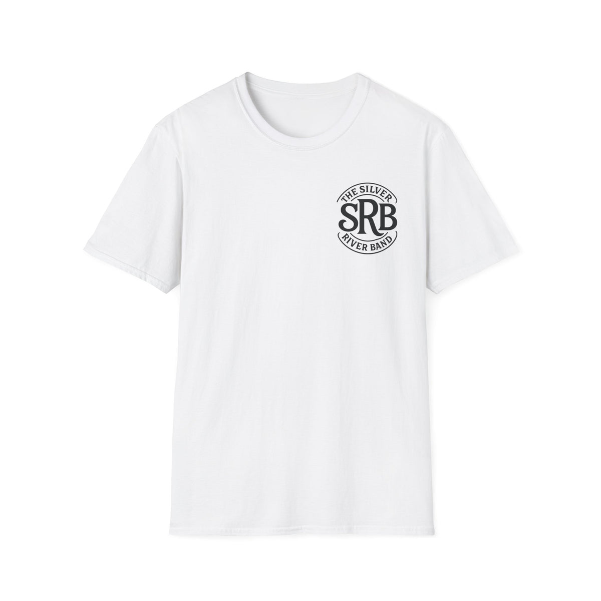 The Silver River Band SRB Logo T-Shirt | Band Tee, Minimal Chest Emblem