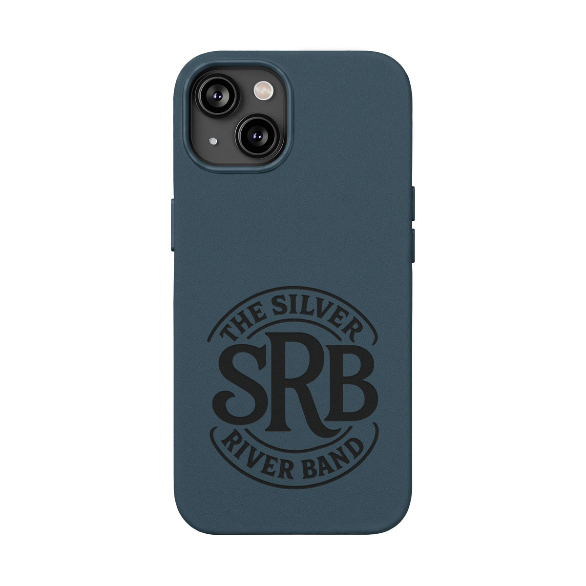 Leather Phone Case — 'SRB' Logo Embossed Protective Cover