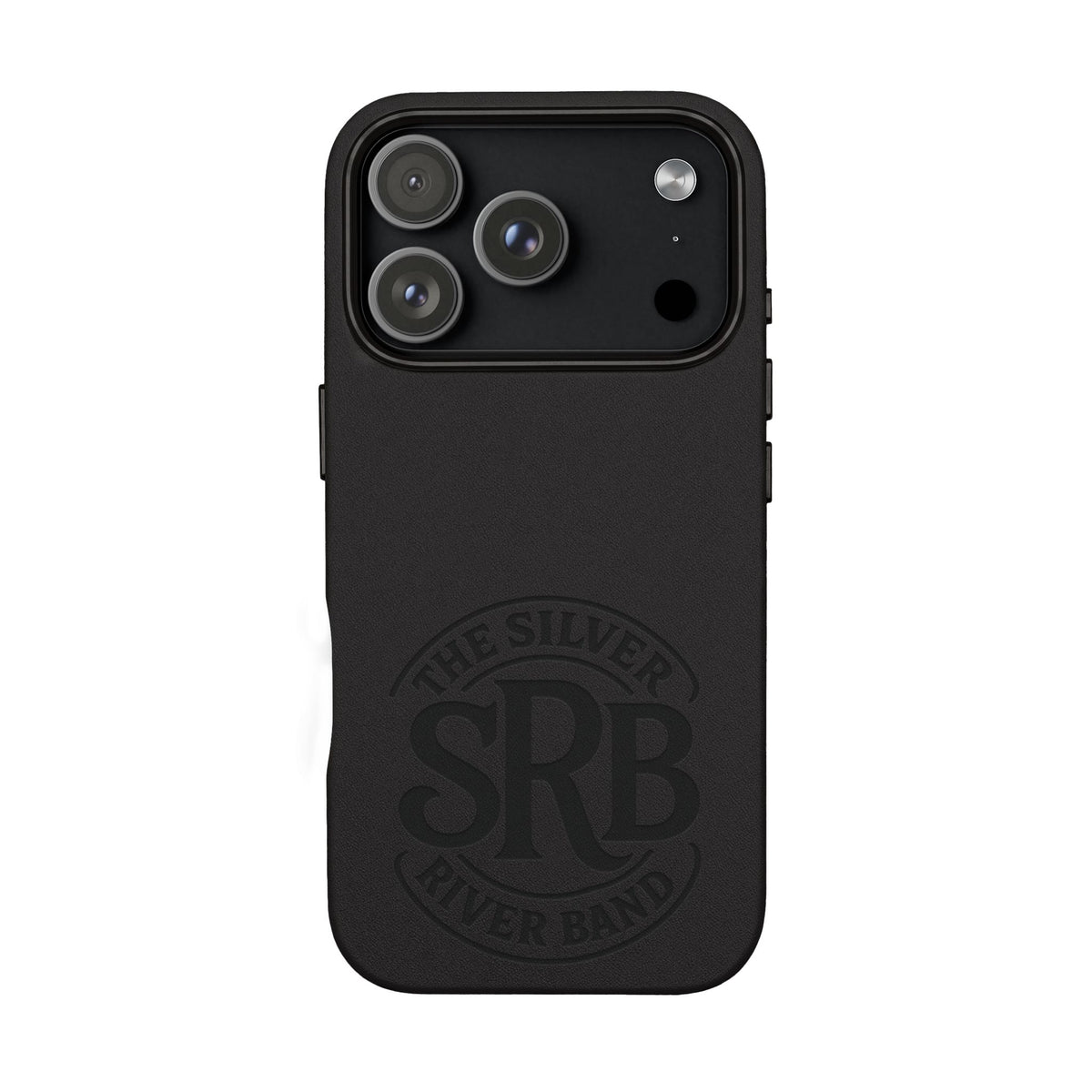 Leather Phone Case — 'SRB' Logo Embossed Protective Cover