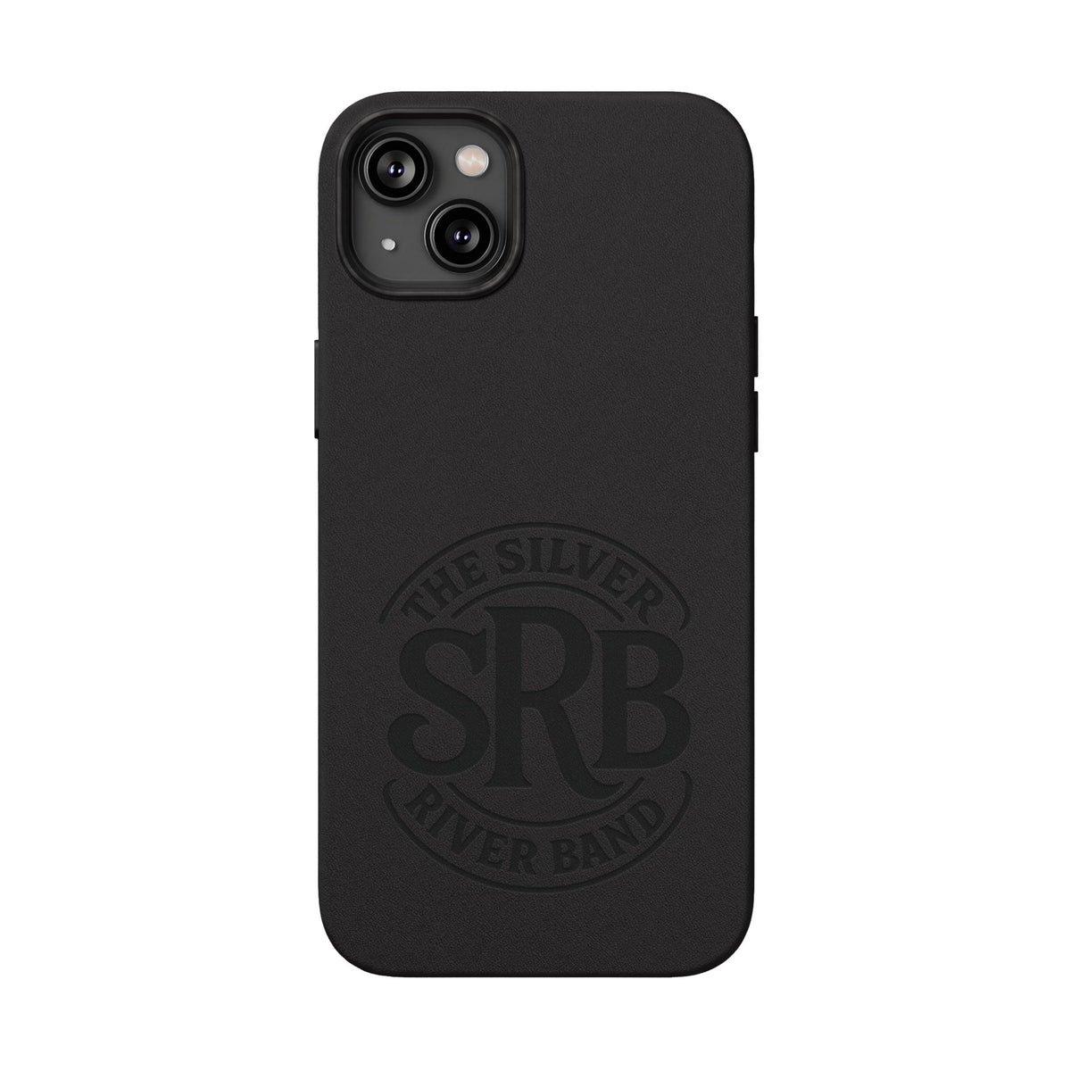 Leather Phone Case — 'SRB' Logo Embossed Protective Cover