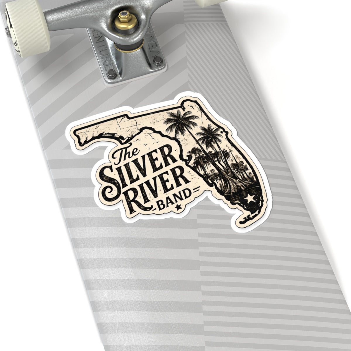 Florida Sticker — The Silver River Band Vintage State Decal
