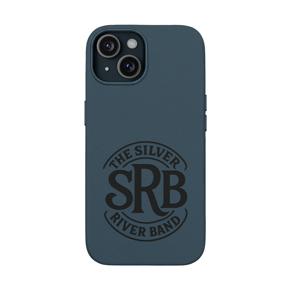 Leather Phone Case — 'SRB' Logo Embossed Protective Cover
