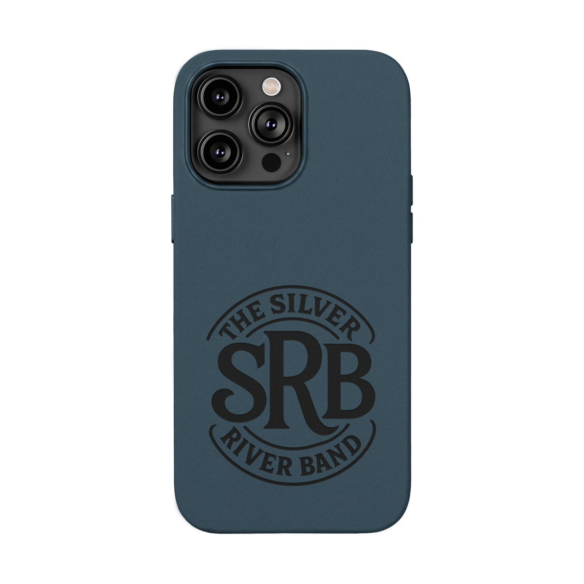 Leather Phone Case — 'SRB' Logo Embossed Protective Cover