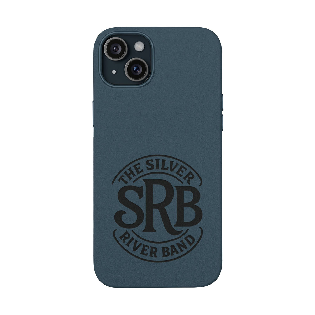 Leather Phone Case — 'SRB' Logo Embossed Protective Cover
