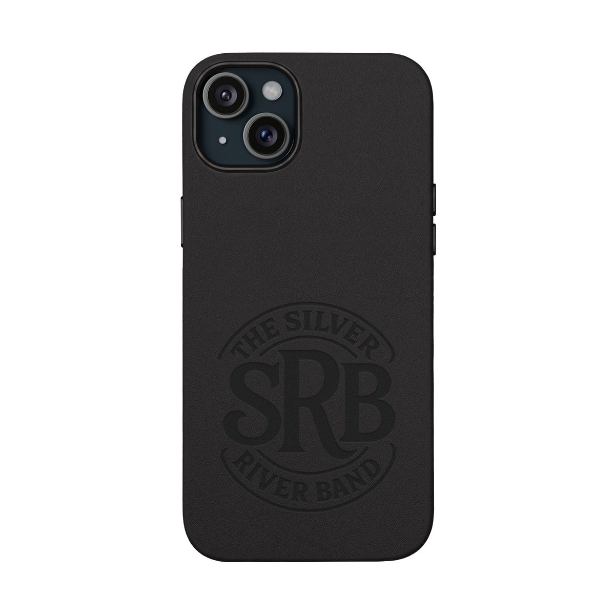 Leather Phone Case — 'SRB' Logo Embossed Protective Cover