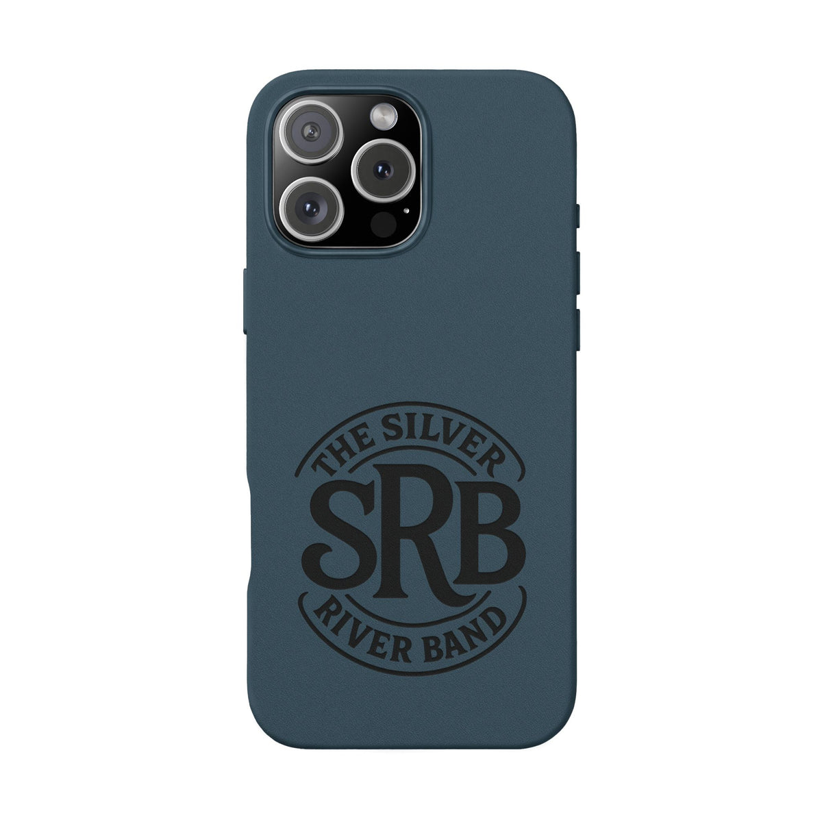 Leather Phone Case — 'SRB' Logo Embossed Protective Cover