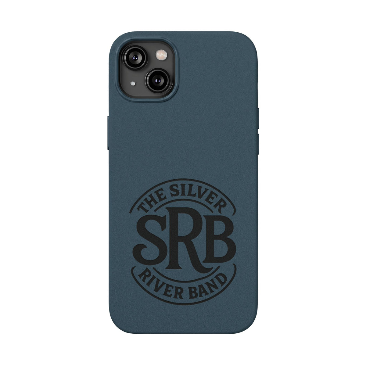 Leather Phone Case — 'SRB' Logo Embossed Protective Cover