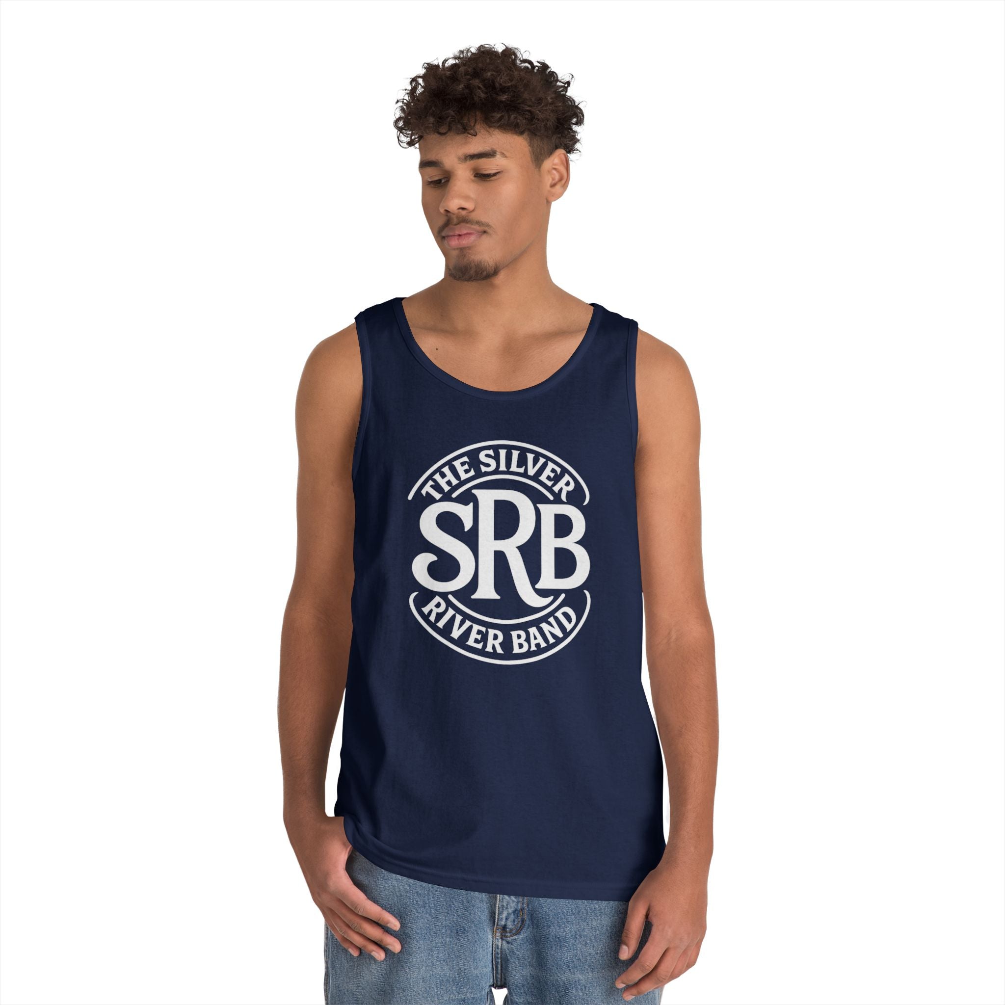 The Silver River Band SRB Logo Tank Top — Vintage Rock Band Music Tee