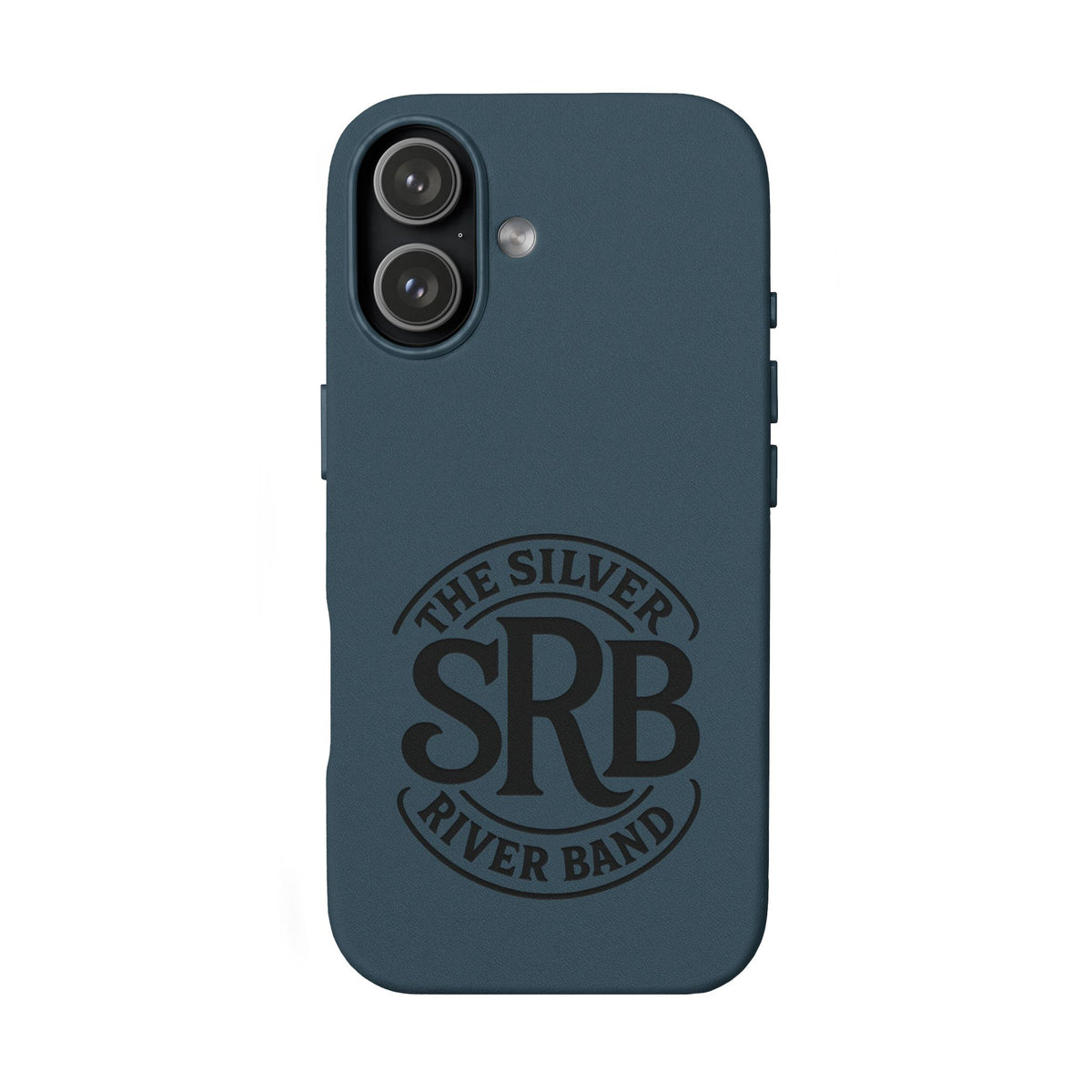 Leather Phone Case — 'SRB' Logo Embossed Protective Cover