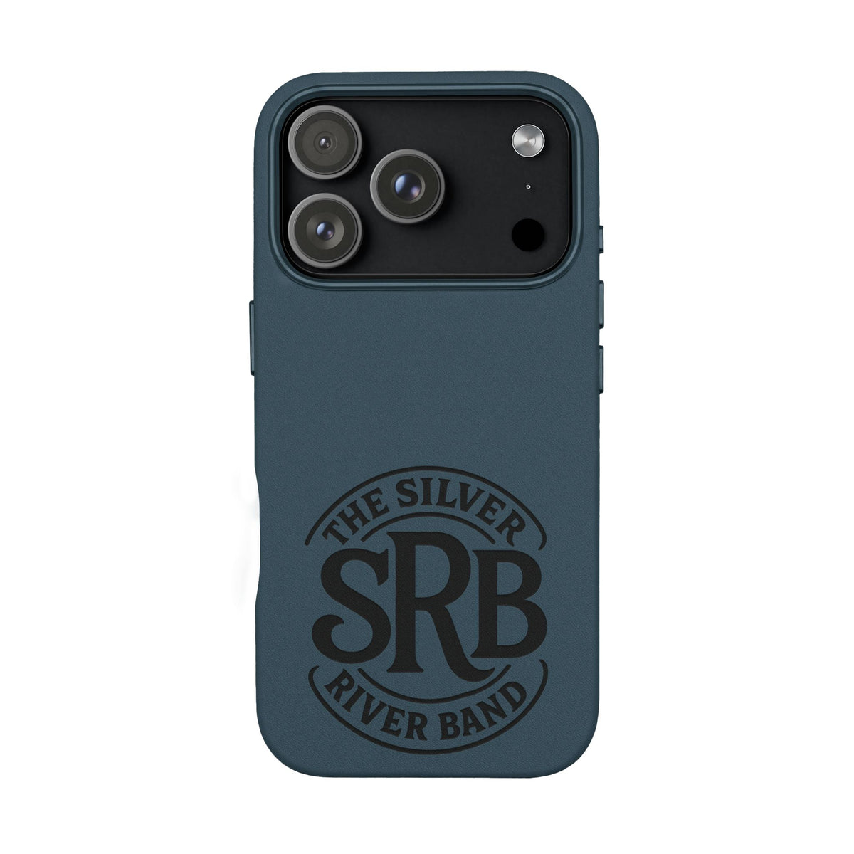 Leather Phone Case — 'SRB' Logo Embossed Protective Cover