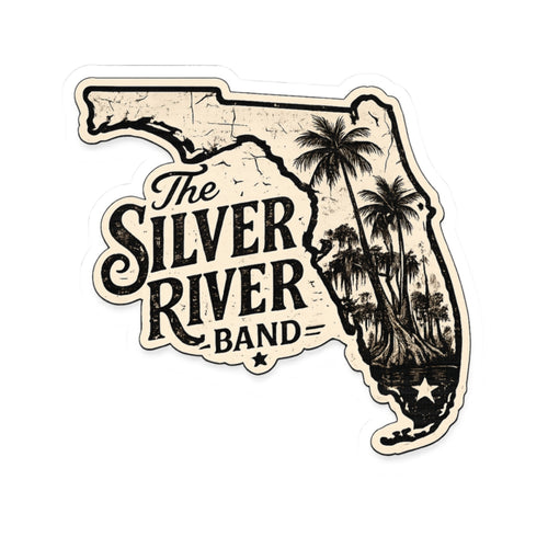 Florida Sticker — The Silver River Band Vintage State Decal
