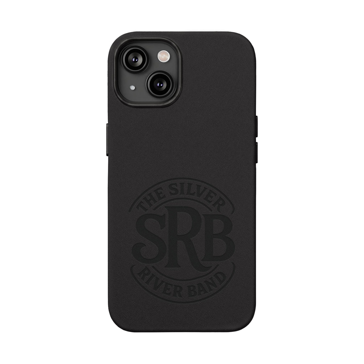Leather Phone Case — 'SRB' Logo Embossed Protective Cover