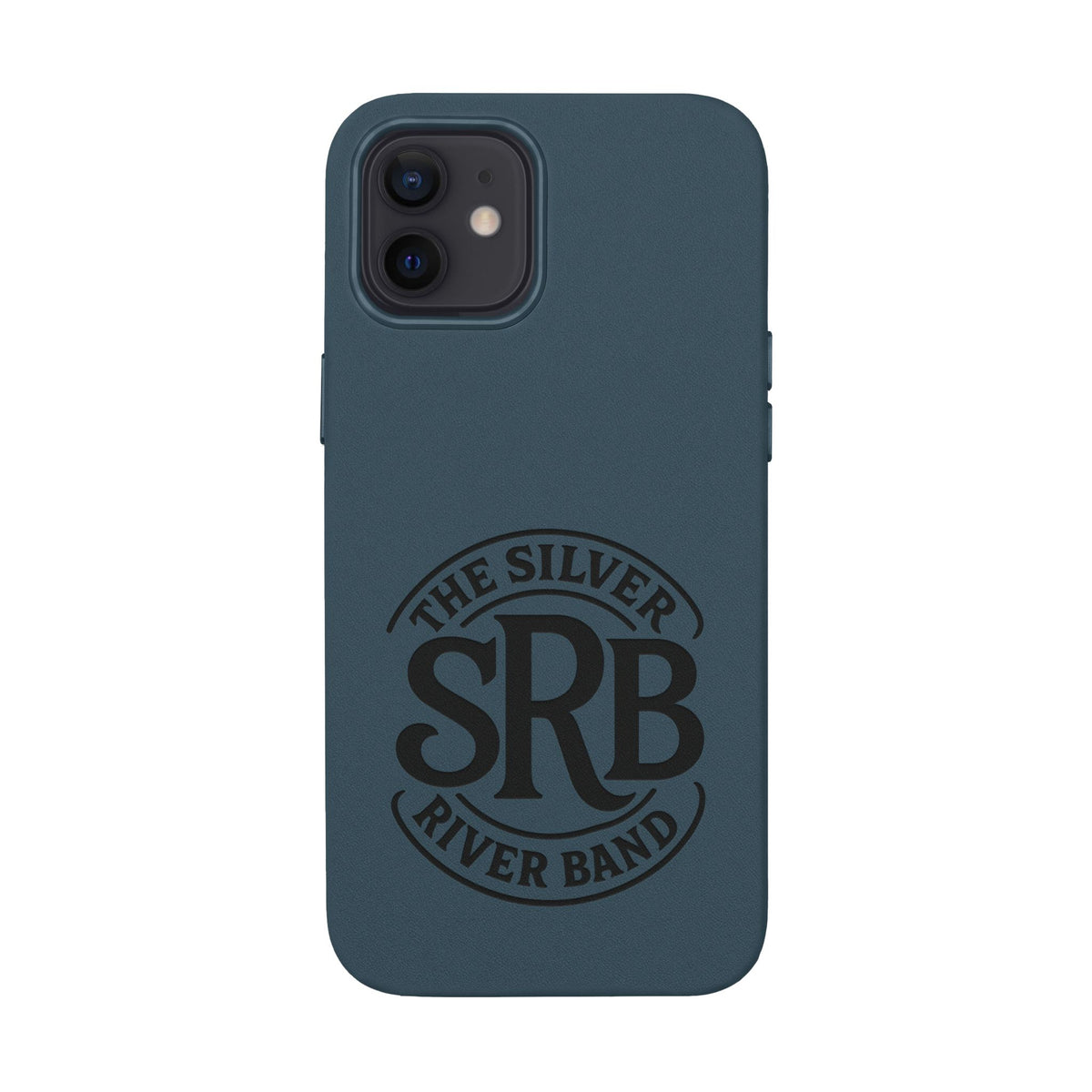 Leather Phone Case — 'SRB' Logo Embossed Protective Cover