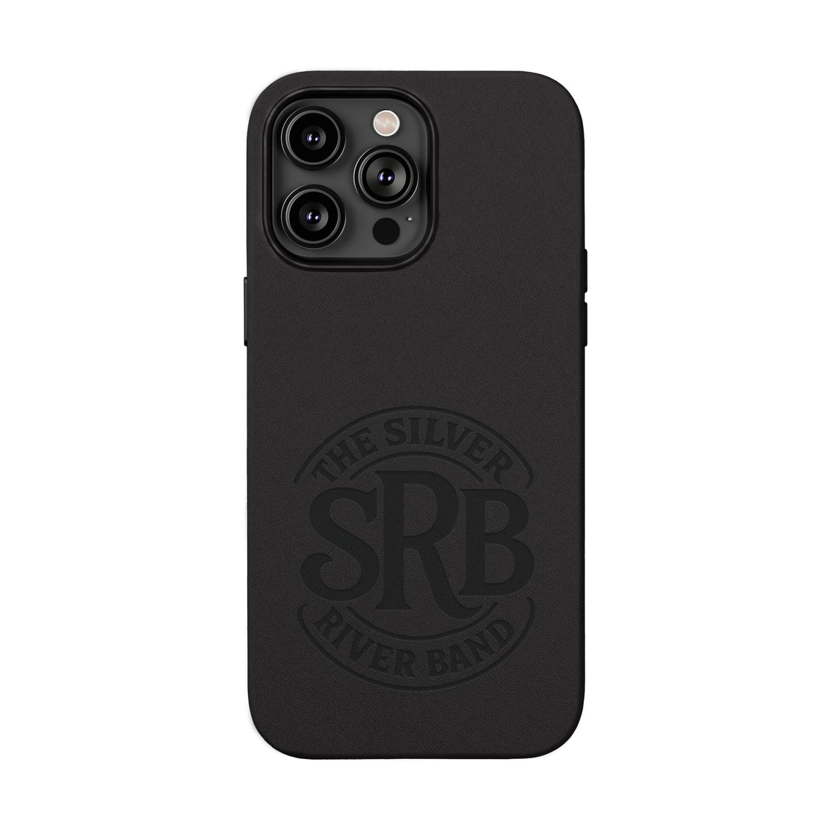 Leather Phone Case — 'SRB' Logo Embossed Protective Cover