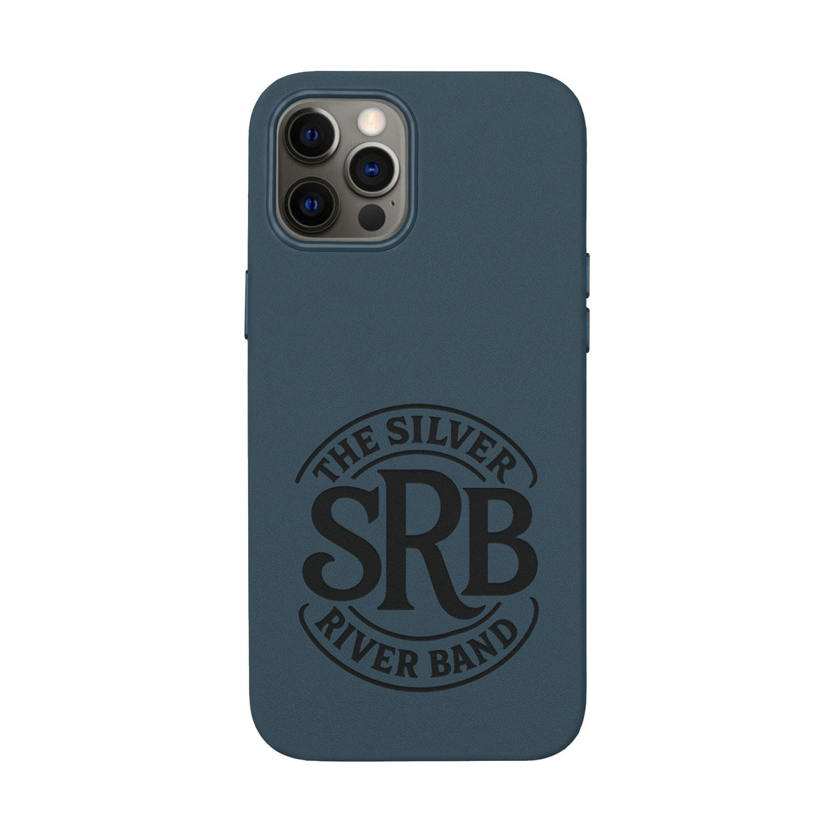Leather Phone Case — 'SRB' Logo Embossed Protective Cover