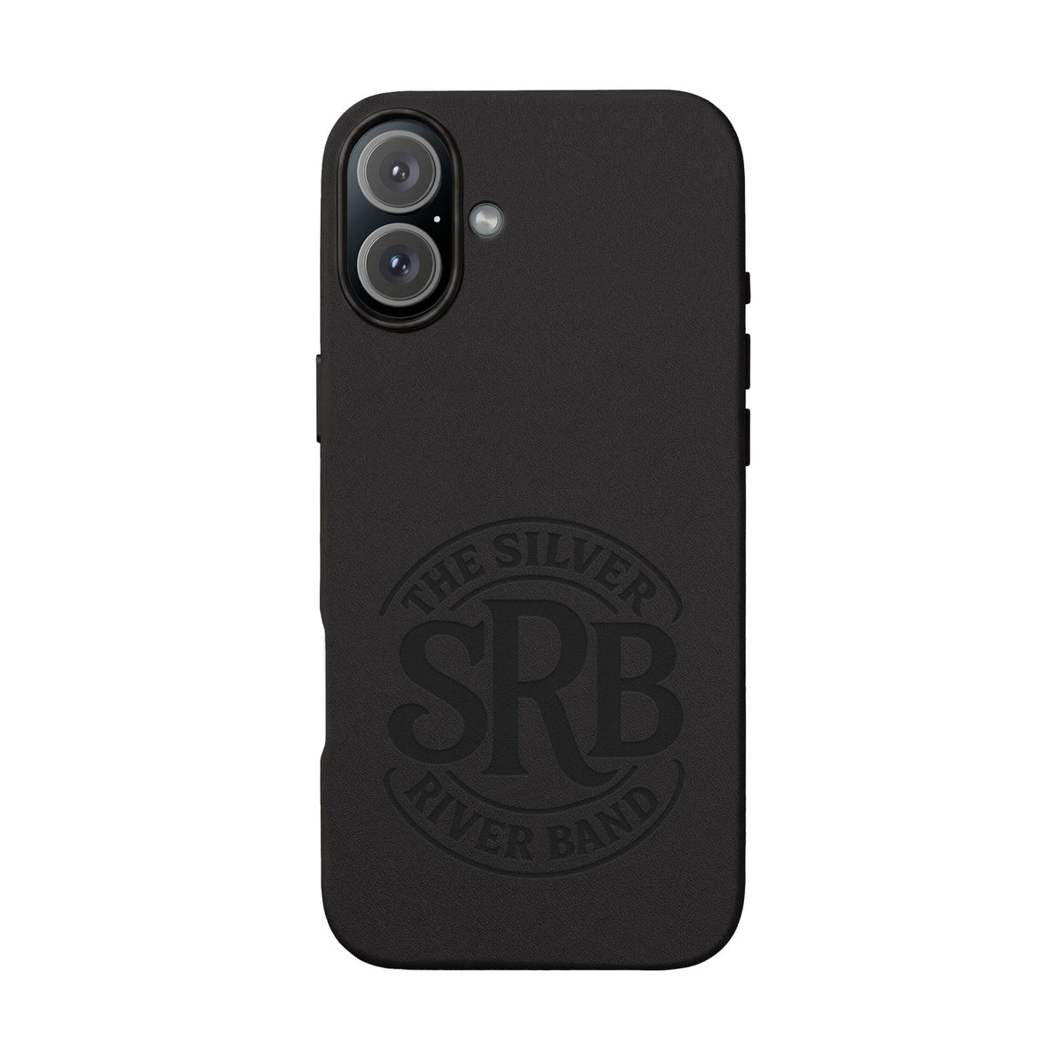 Leather Phone Case — 'SRB' Logo Embossed Protective Cover
