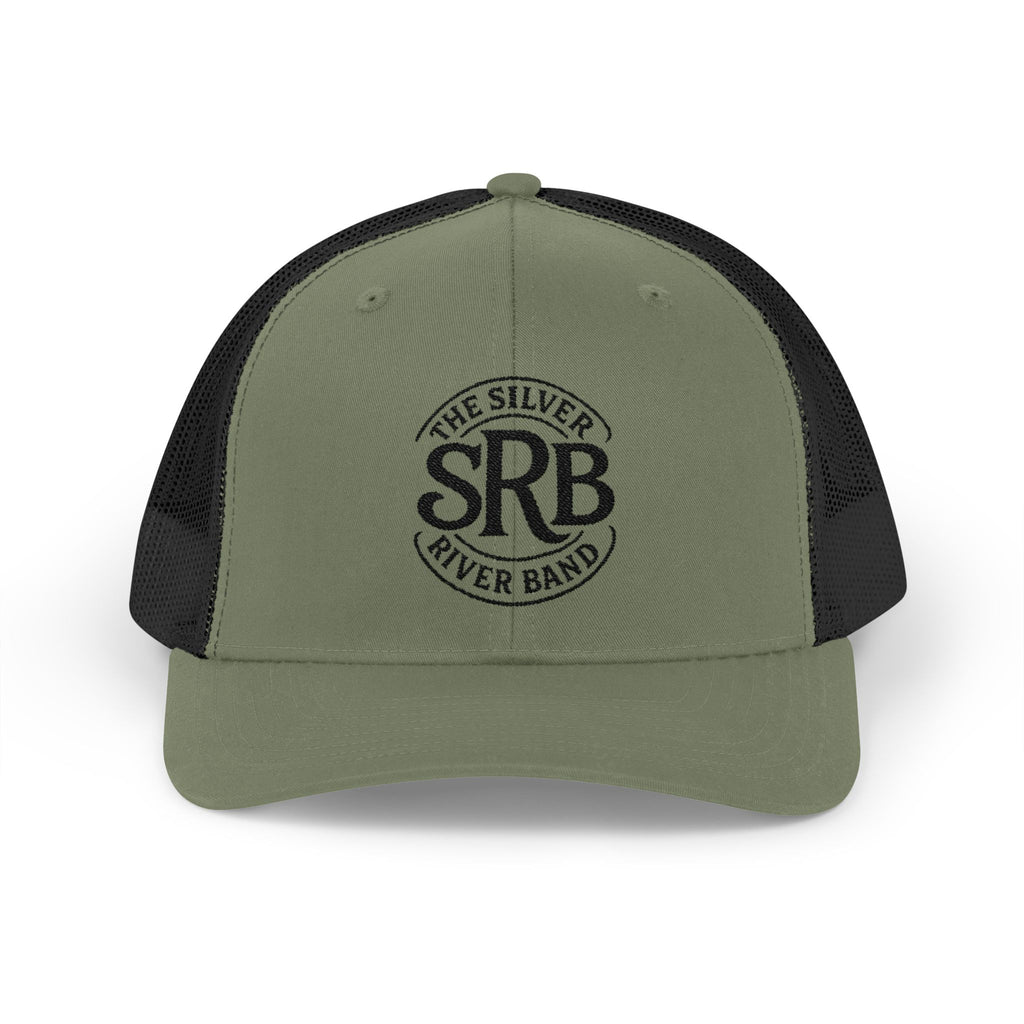 Snapback Trucker Cap — 'SRB The Silver River Band' Vintage Logo Mesh Hat