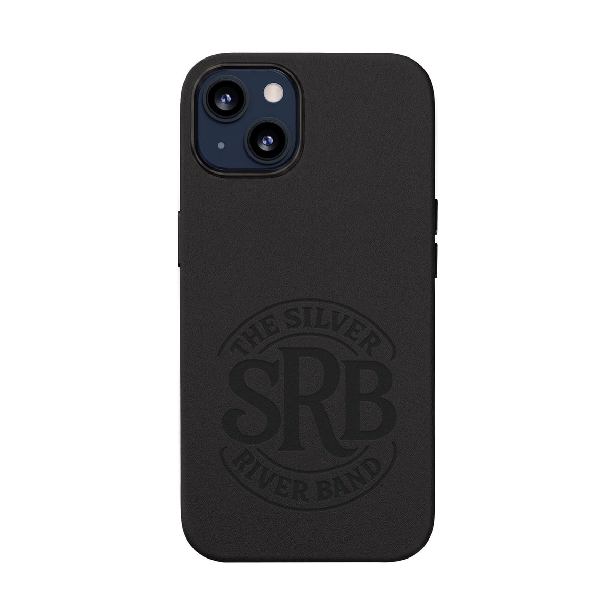 Leather Phone Case — 'SRB' Logo Embossed Protective Cover