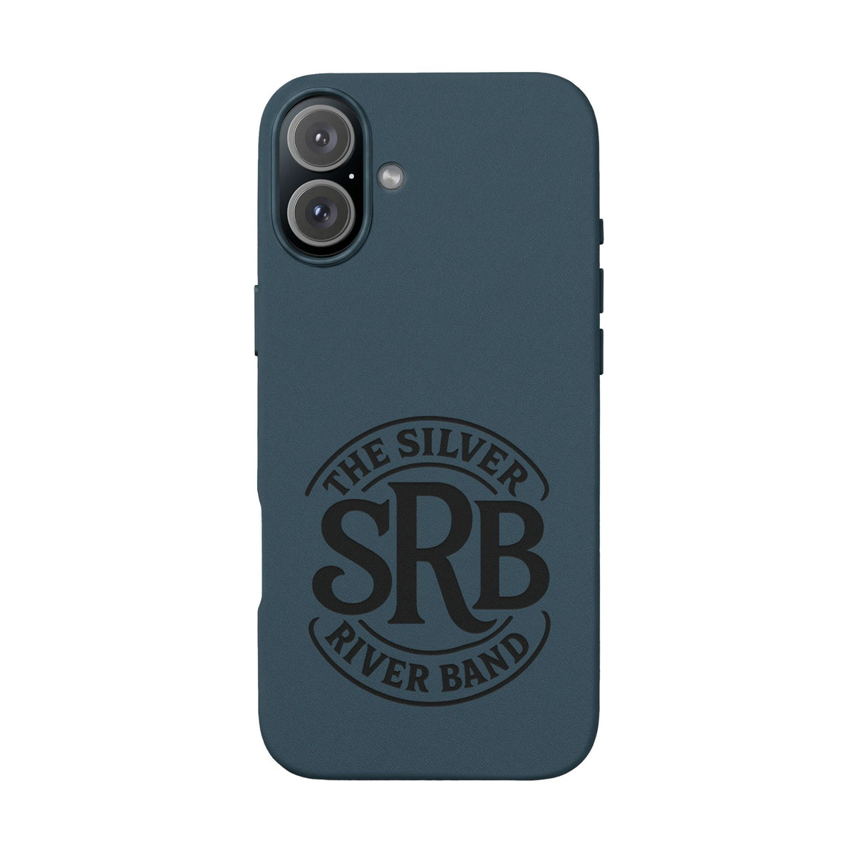 Leather Phone Case — 'SRB' Logo Embossed Protective Cover