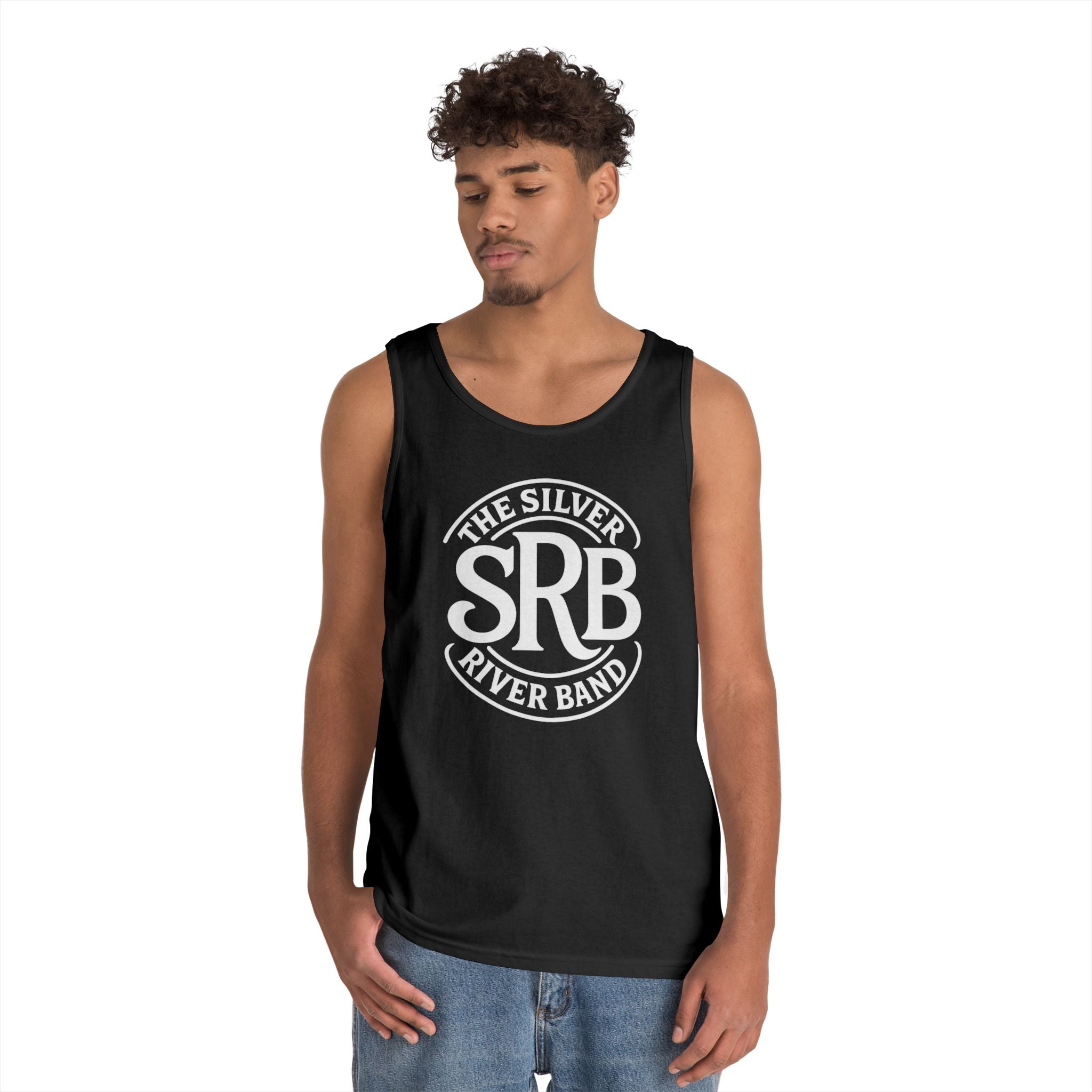 The Silver River Band SRB Logo Tank Top — Vintage Rock Band Music Tee