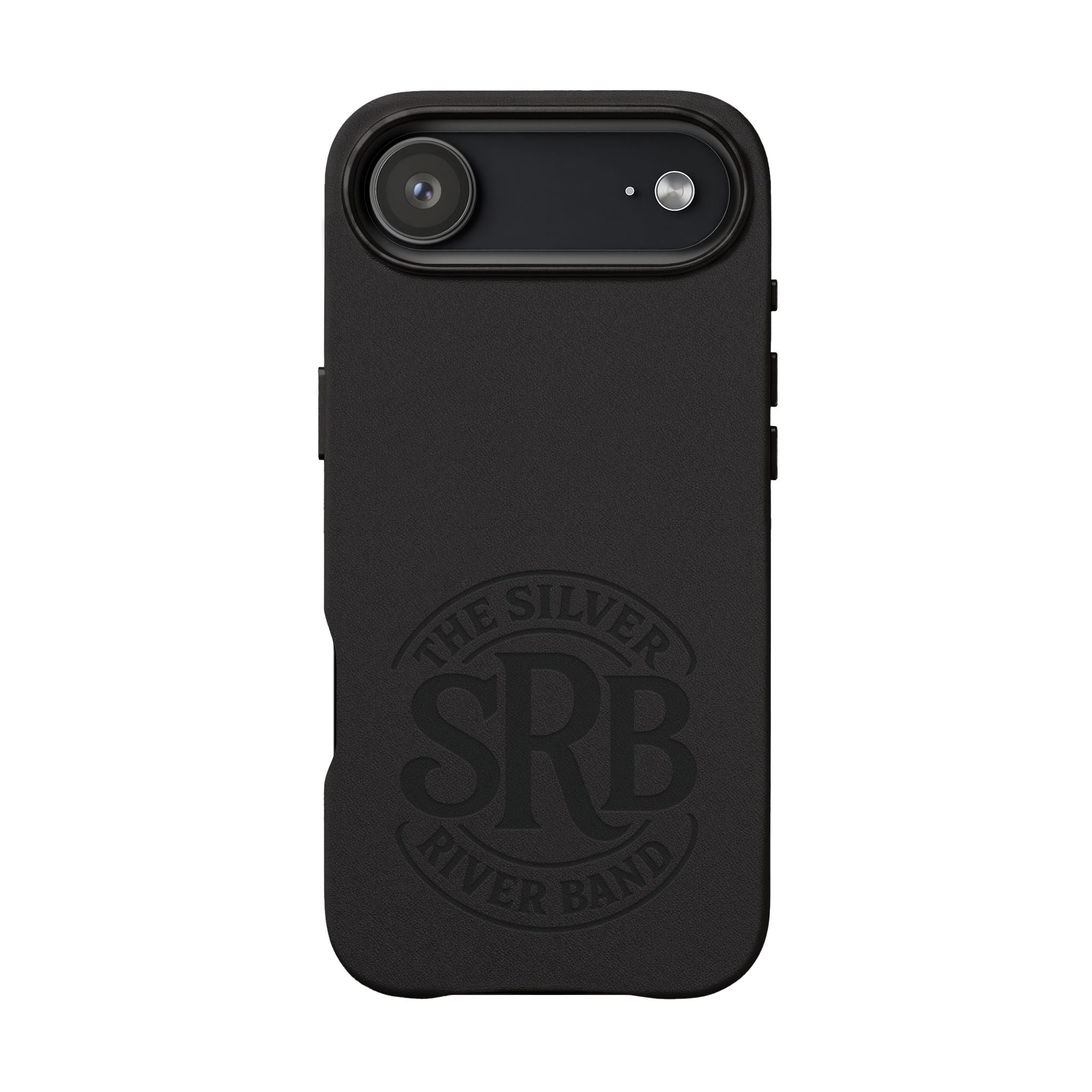 Leather Phone Case — 'SRB' Logo Embossed Protective Cover