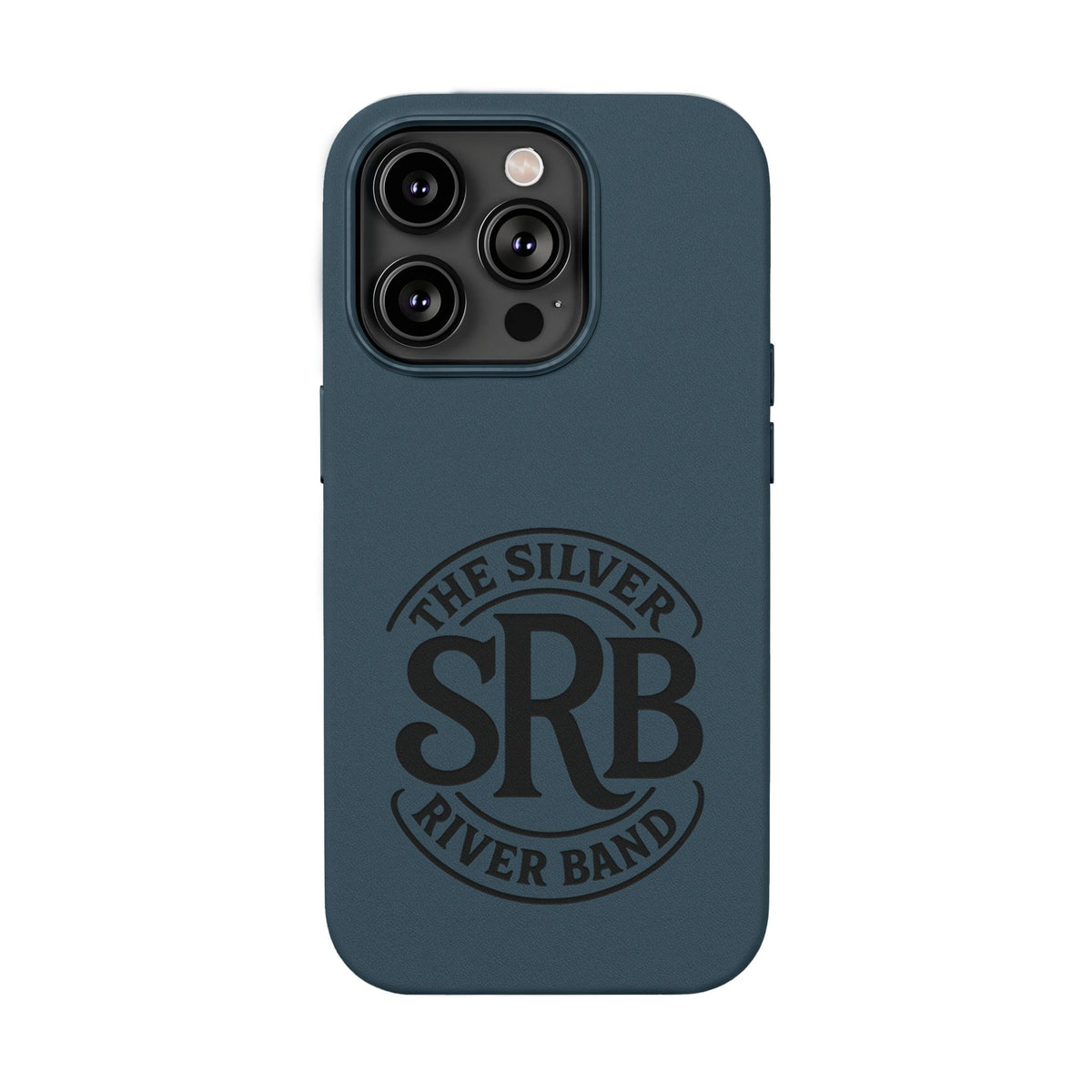 Leather Phone Case — 'SRB' Logo Embossed Protective Cover