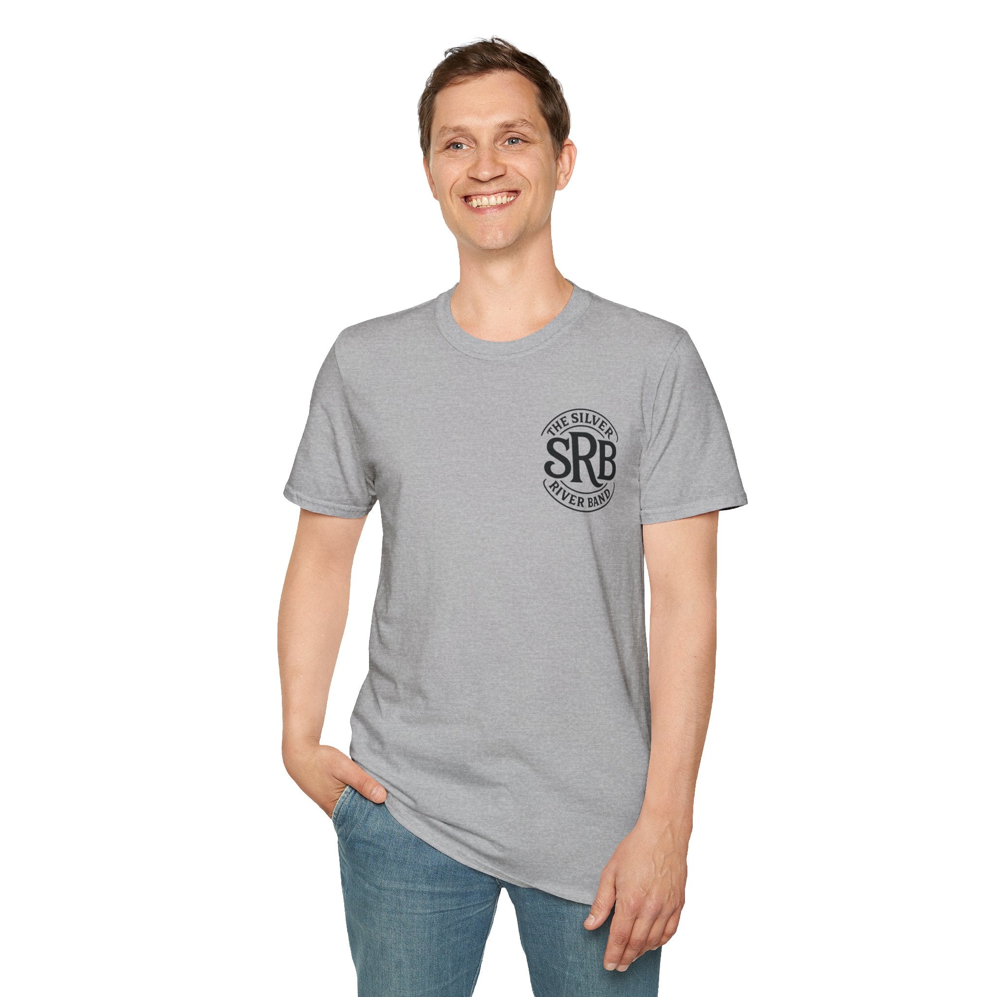 The Silver River Band SRB Logo T-Shirt | Band Tee, Minimal Chest Emblem