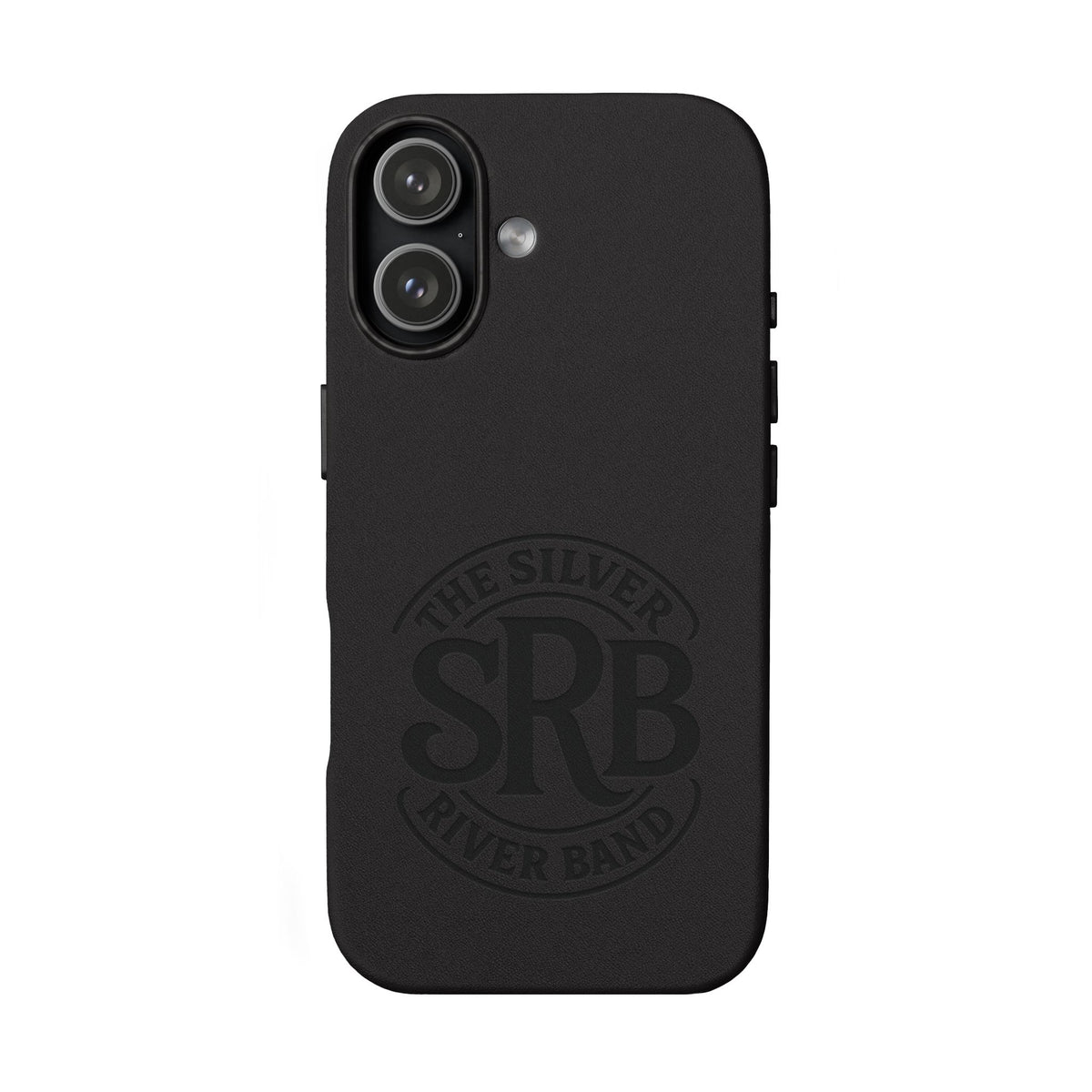 Leather Phone Case — 'SRB' Logo Embossed Protective Cover