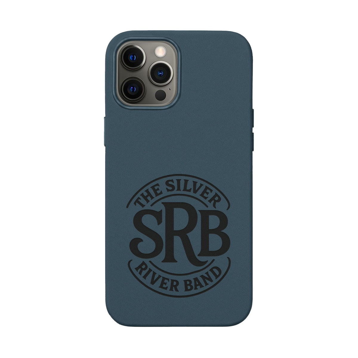 Leather Phone Case — 'SRB' Logo Embossed Protective Cover